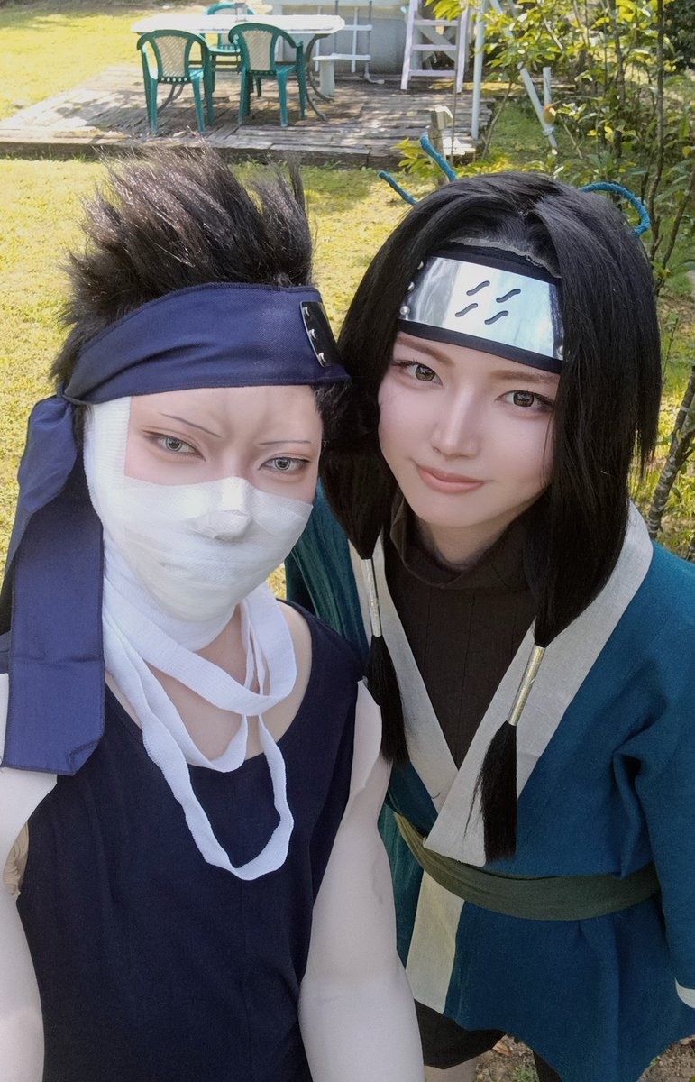 mayonez04082565's tweet photo. ※cos／NARUTO
白と再不斬で撮影行ってました〜✨
楽しかった😭💕 https://t.co/iQ5MZvOYzs