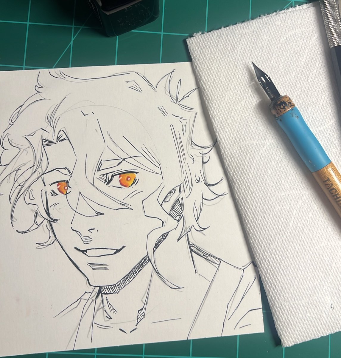 itsDOGO_'s tweet photo. Bruh I can’t use a g-pen #manga https://t.co/Ux5jifHDof