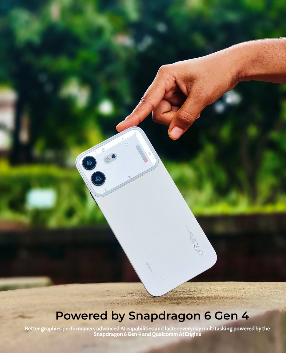 Clicksbyarijit's tweet photo. Raw design. transparent engineering #WithNothingphone4b
 Holding the new @nothing phone feels like holding a piece of retro-futurism. no wasted space, just pure layout logic. and #Nothingos still feels miles ahead on visual identity. @nothingindia
@nothing @getpeid  @Snapdragon https://t.co/IlIyySh4Rf