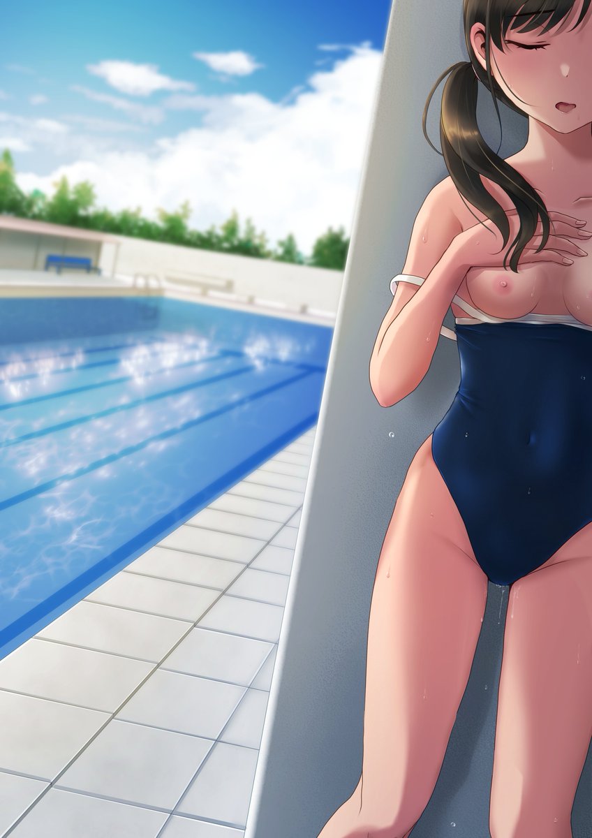 _MoChi_KaeDe's tweet photo. [過去絵]プールの季節ですね✨ https://t.co/kPQpKP0R0d