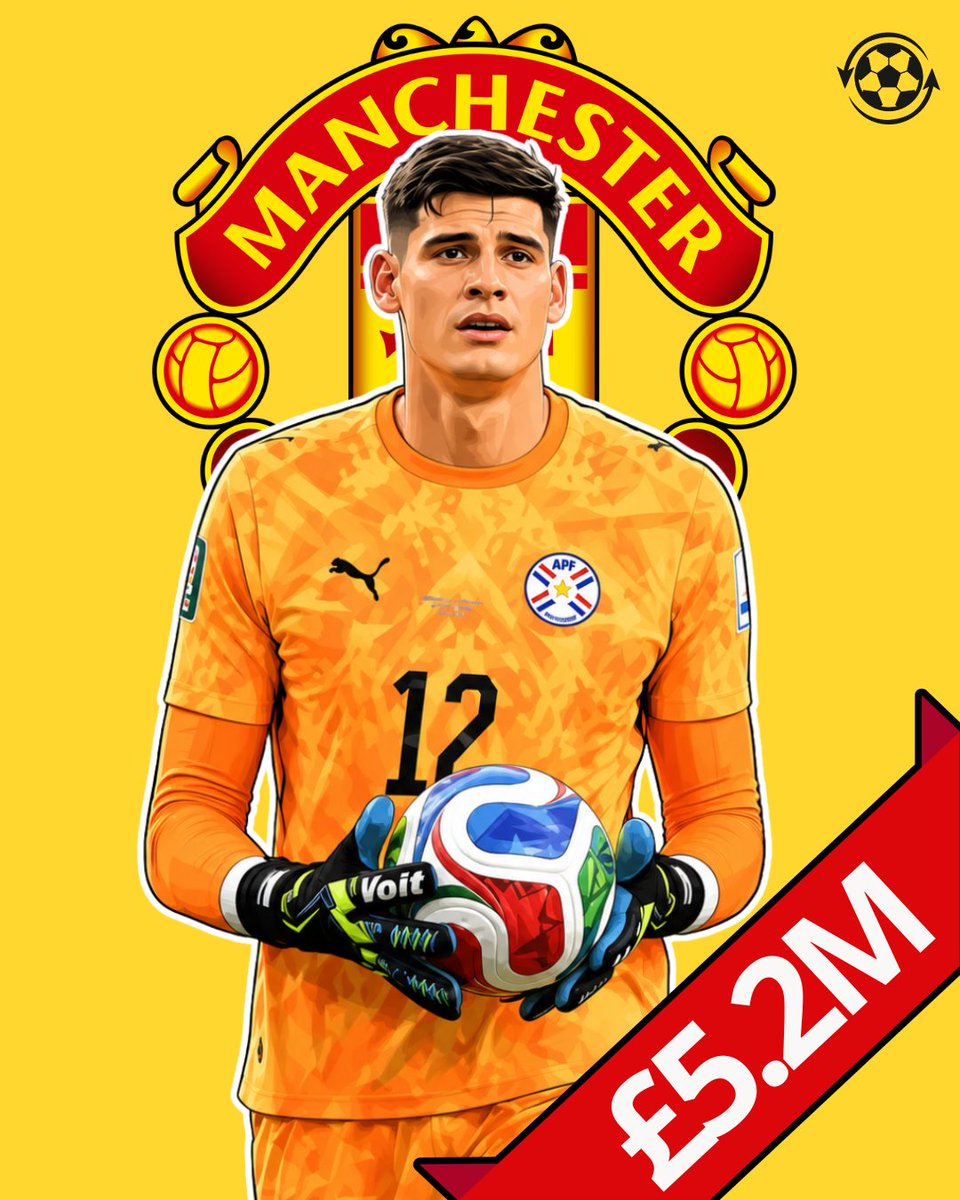 DeadlineDayLive's tweet photo. 🚨 Manchester United are looking for a goalkeeper to compete with Senne Lammens for the number one spot.

San Lorenzo goalkeeper Orlando Gill has emerged as a potential target for the Red Devils.

The Paraguay international is understood to have a £5.2M release clause in his contract.

(Source: @MENnewsdesk)