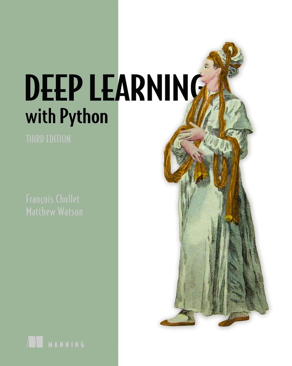 swapnakpanda's tweet photo. "Deep Learning with Python"

This FREE book will teach you

• Deep learning from first principles
• The latest features of Keras 3
• A primer on JAX, PyTorch, and TensorFlow
• Image classification and image segmentation
• Time series forecasting
• Large Language models
• Text classification and machine translation
• Text and image generation
• Build your own GPT and diffusion models!
• Scaling and tuning models

https://t.co/al3BnCIHSr