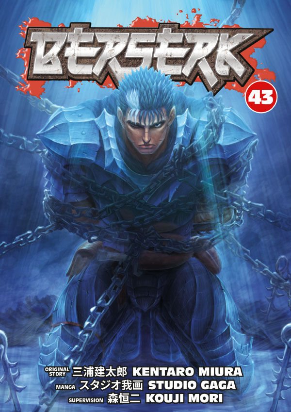 animeupdates's tweet photo. 'BERSERK' Volume 43 will release in English from Dark Horse Comics on October 27th!

The manga's next volume, Volume 44, has also been confirmed for release in Japan in 2027 https://t.co/zLMnQtQk3C