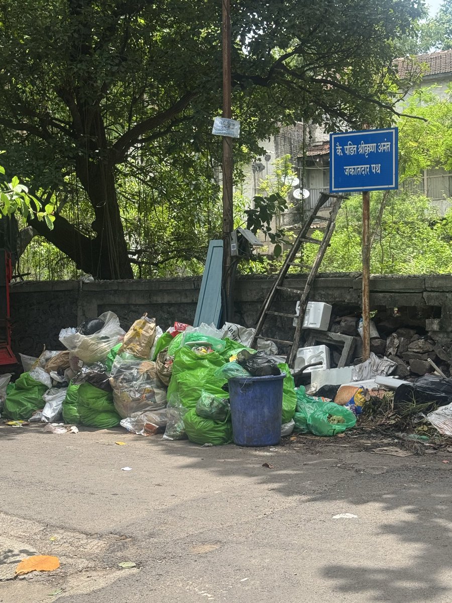 niranjan186's tweet photo. This is the daily sight for residents of Pt Jakatdar path Bhandarkar rd lane 7
We have been suffering with this full fledged garbage dump and living is awful conditions mice,mosquitoes and smell can’t even be shown here, why us?why are these living conditions only for us ? https://t.co/uZtIJneyof