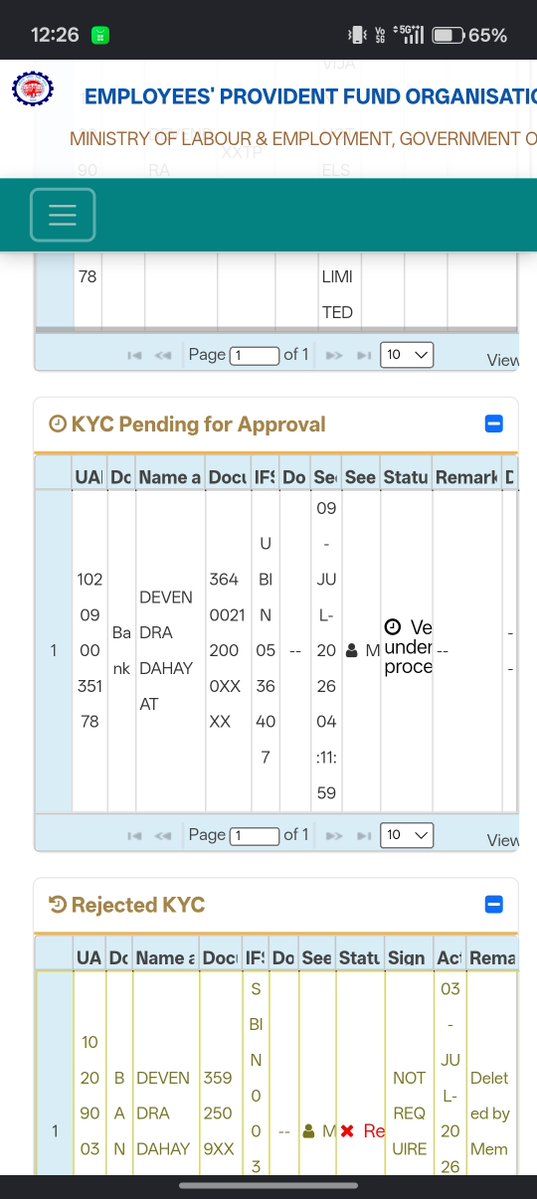 DevendraDa77896's tweet photo. "KYC issue pending for 15 days. Re-applied 48+ hrs ago but still pending (Ticket ID: 43189044). EPFO portal shows 'Invalid IFSC'. It's a medical emergency, please resolve this urgently. @UnionBankTweets @socialepfo @RBI @FinMinIndia #UnionBankofIndia #EPF https://t.co/HqZFuh9wCT