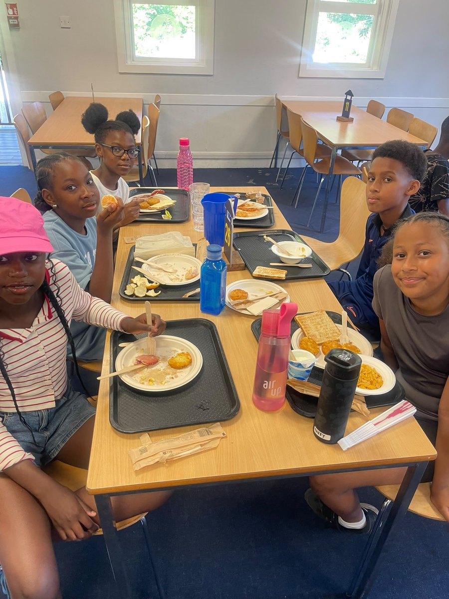TurnhamPrimary's tweet photo. Everyone slept well and got up early this morning, ready for a fun day of activities ☀️ @thesteptrust #PUPAC #Lewisham #school #Brockley #London #teachers #education #books #reading #PGL #residential https://t.co/TfIJXtKJYP