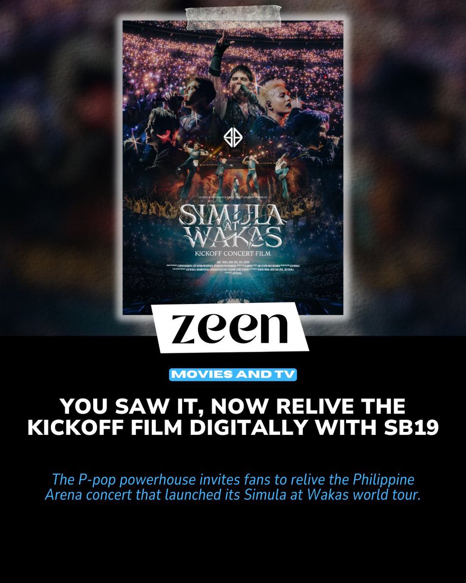zeenmagazineph's tweet photo. Back to where it all began. 🍎

Relive SB19’s ‘Simula at Wakas’ concert experience as it will digitally premiere on Weverse starting July 12.

Read more: https://t.co/SuCDvTk5W6 https://t.co/nONI73U3dE