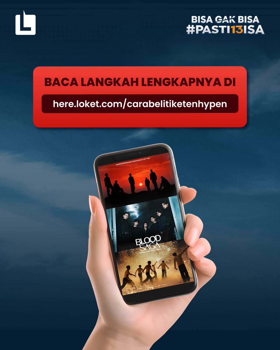 loketcom's tweet photo. Jangan lupa siapin kode membership kamu ya, ENGENE 👏 Pembelian tiket hanya di https://t.co/vF0N0gXuAE 🎟️
#LOKET #Loketcom #ENHYPENinJakarta https://t.co/43vAd9B1R1