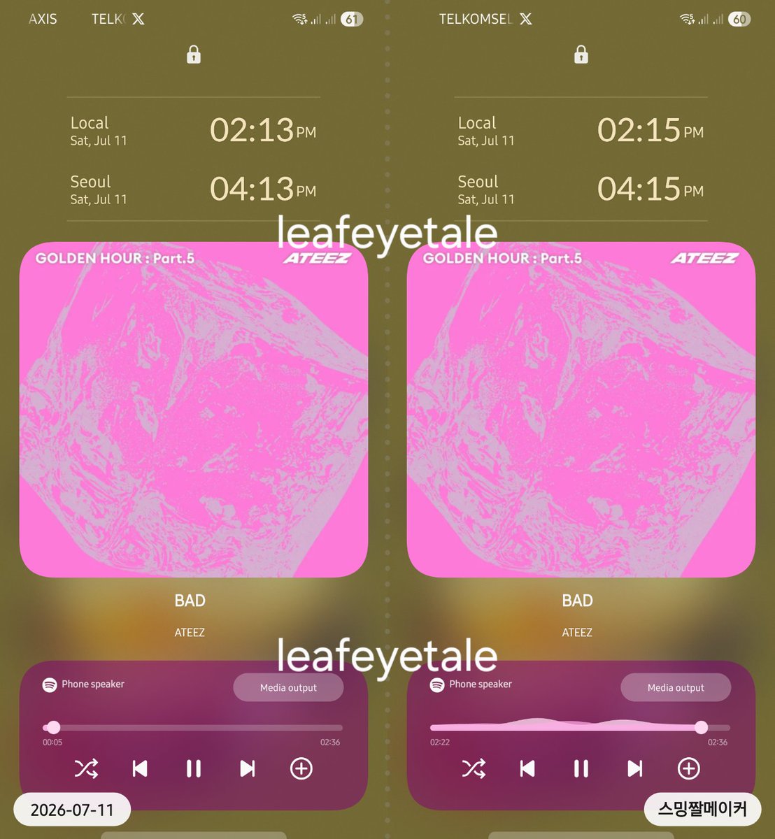 leafeyetale's tweet photo. 7/11
16.00 kst

#ATEEZ #에이티즈
#GOLDENHOUR #GOLDENHOUR_Part5 #BAD #스밍_dont_stop  💪 https://t.co/QMVYgr8ZdL