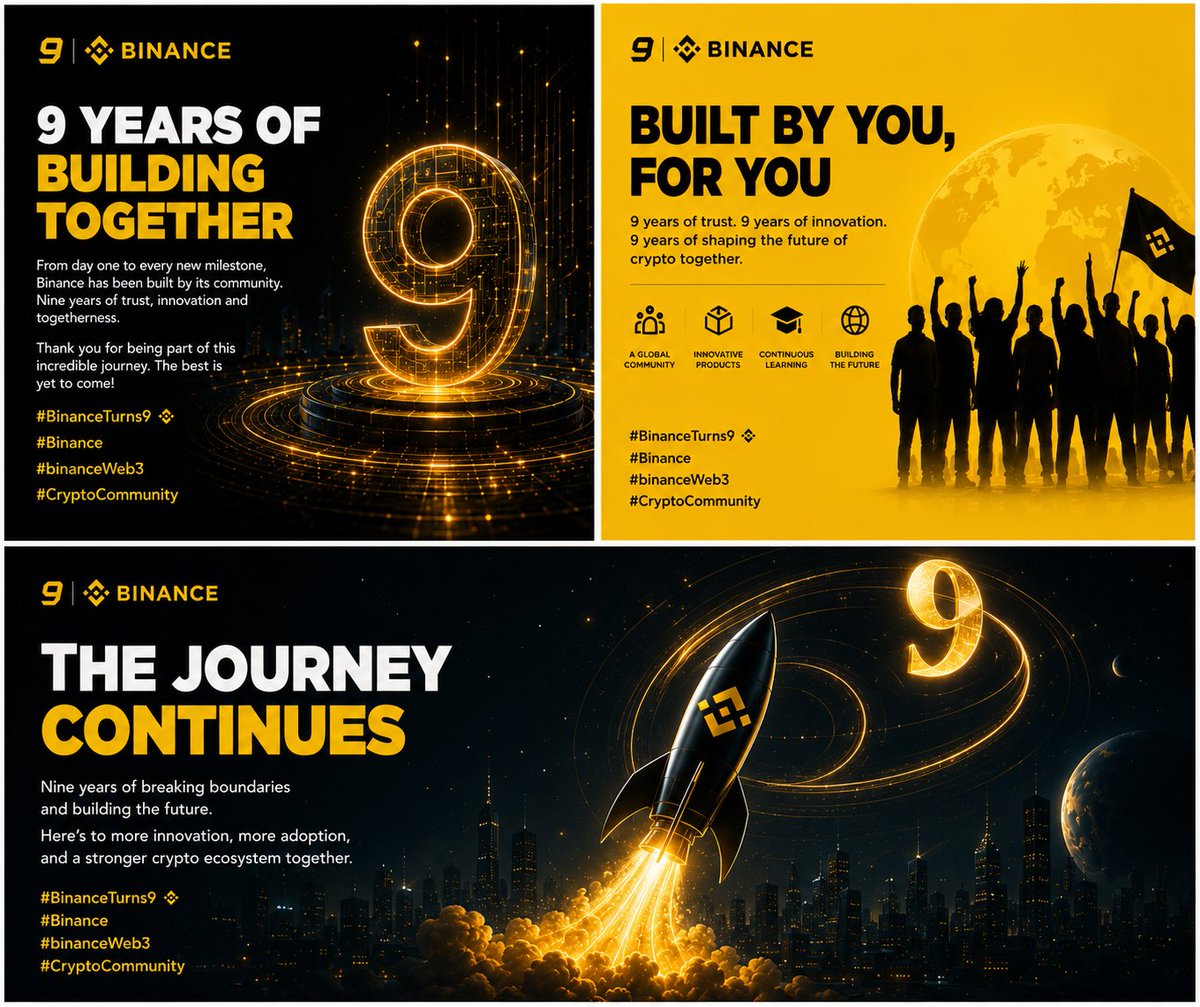 MianG78601's tweet photo. 9 years is an incredible milestone, as #BinanceTurns9 is a reminder of how much the crypto industry has evolved through innovation & community participation. Congrats to entire Binance community on reaching this milestone.
#BinanceTurns9 #Binance #binanceWeb3 #CryptoCommunity https://t.co/tMoMbg3rSi