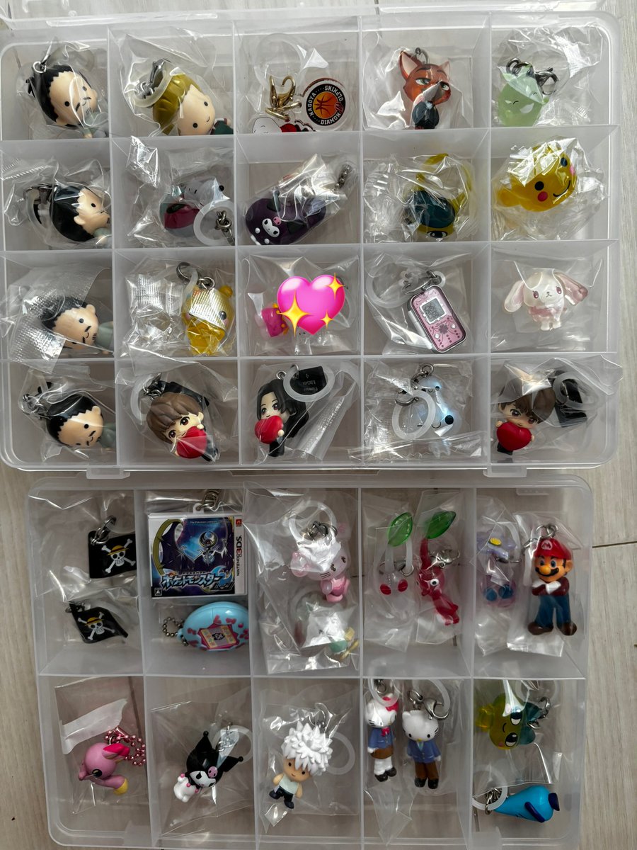 2525pokego's tweet photo. めじるしアクセサリー 交換
譲1.2
ノンタン
スティッチ ボンドロ(透明のプラスチックの表面亀裂あり中身は大丈夫です。)
ポムポムプリン
ハンターハンター めじるしアクセサリー
キティ たまごっち サンリオ ヨッシー マリオ等

求
未所持めじるしアクセサリー

郵送トレ📮 https://t.co/3vFI8J4peP