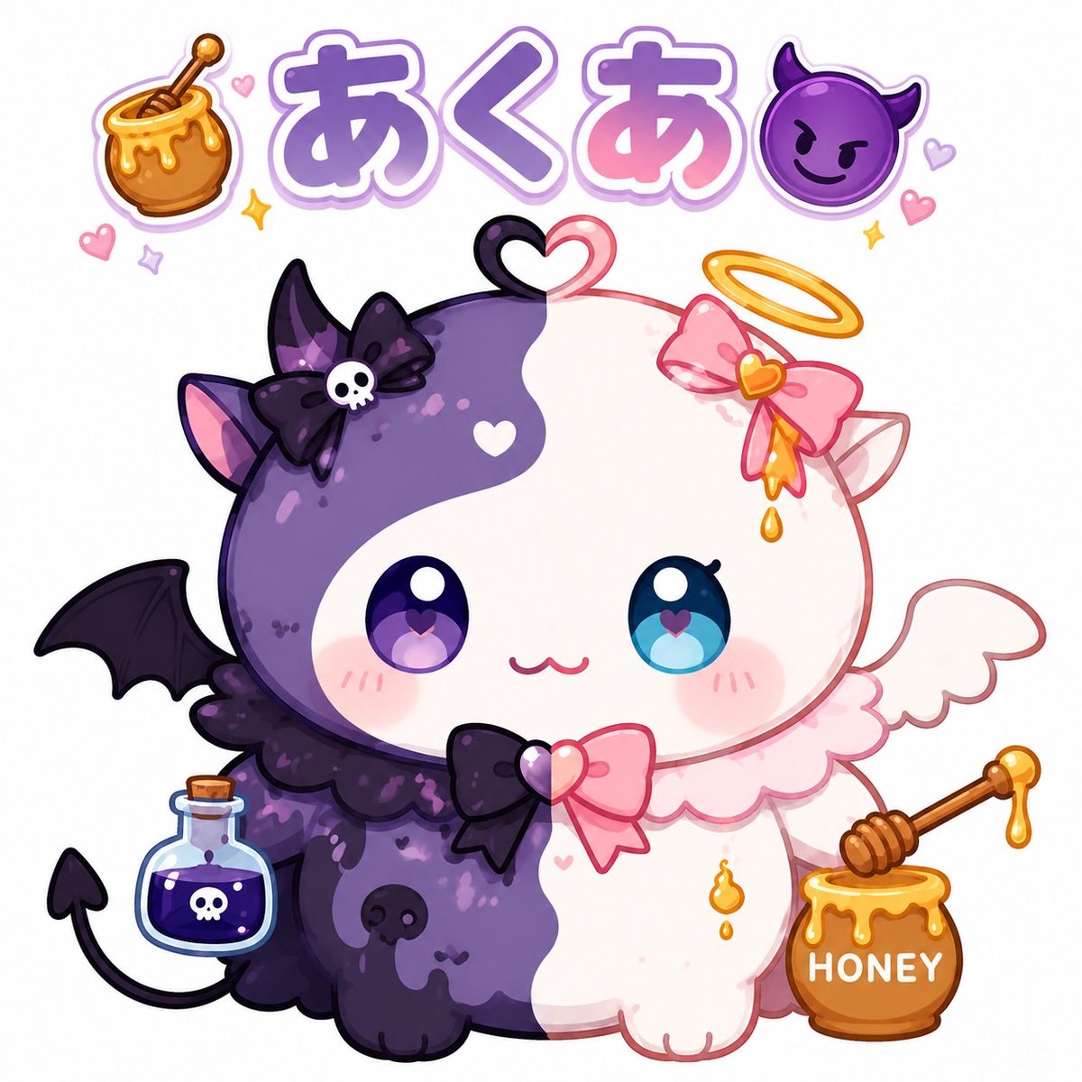 Negipp_SZ32047's tweet photo. ミクチャ界の大罪人あくあさんに、新たなゆるキャラが誕生💡その名も『VS🍯😈あくあ』😂
こちらは、本家あくあさんのギルティを公開していくギルティ執行人的な？🤭
@aqua__0809 
 #本家と全面対決 https://t.co/OUVecEc4ww