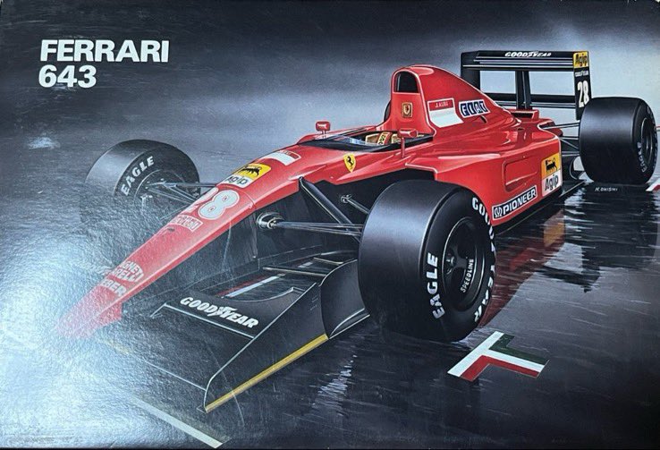 1/24 Scale ROSSO FERRARI 643 #28 Alesi アレジのフェラーリ643製作中 