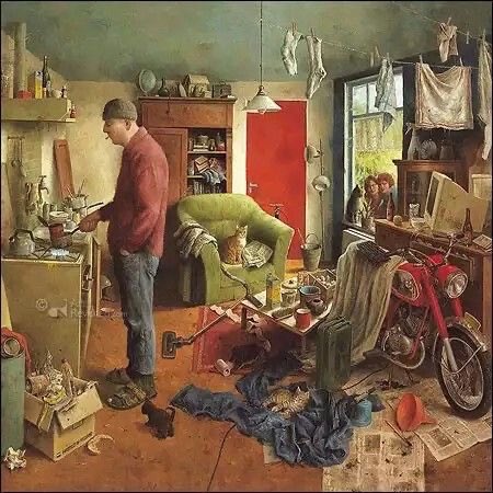 Musk_DaiIy_news's tweet photo. These two are painted by Dutch artist
Marius van Dokkum
My older followers have seen these before but the pictures are so brilliant they are regulars.
The artist understands older folk and eccentrics. https://t.co/oNAUZ58vEl