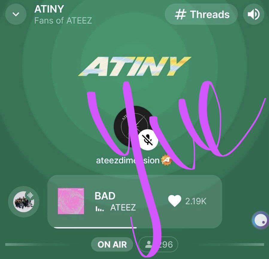 icecreamves's tweet photo. @ATEEZofficial BAD IS HERE
#ATEEZ #에이티즈 #GOLDENHOUR
#GOLDENHOUR_Part5 #BAD
@ATEEZofficial https://t.co/diXKVYaFnt