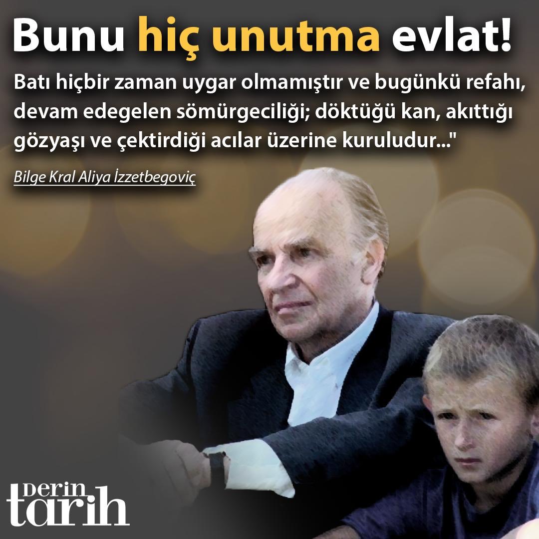 halildem's tweet photo. Ne güzel demiş Aliya İzzetbegoviç… https://t.co/NnGpXFrhwy