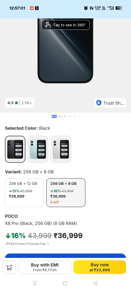 imnot314's tweet photo. Poco X8 pro priced hiked by 2k https://t.co/Ss3DKeVFZK