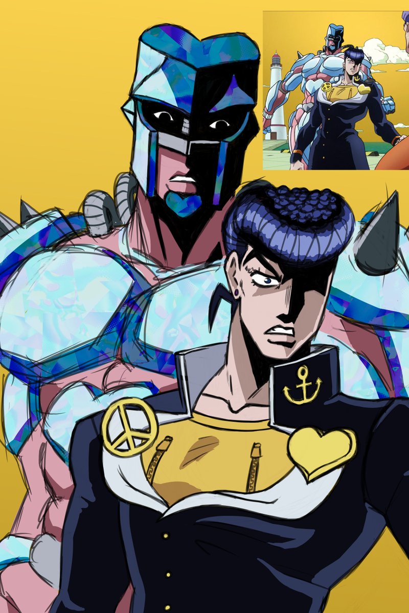 Nana_RedClover's tweet photo. A screenshot redraw i did while rewatching jjba Diamond is unbreakable.
#jjbapart4 #jjbajosuke #josukehigashikata #josuke4 #jojojosuke #crazydiamond #shiningdiamond #diamondisunbreakable #jojosbizarreadventure #jjbafanart #screenshotredraw #redraw https://t.co/JA3wEFLtOx