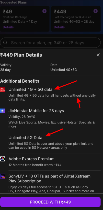 RaaOneZ's tweet photo. @Tukaram_IndIAS Fraud!
Airtel is misleading in the day light! They clearly say the packs are unlimited 4G 5G, but then they shut down the internet after 300GB, to which they reply saying its the limit, then why do you say Unlimited?

@airtelindia @Cyberdost @Tukaram_IndIAS @RajThackeray @ttindia https://t.co/Gv4QzfLHg1