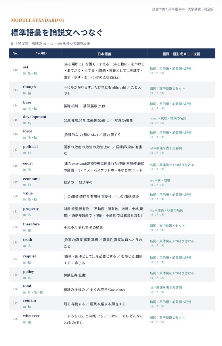 kurodaschool's tweet photo. 英単語の「丸暗記」を「理解」に変えませんか？
『語源で貫く英単語4000 大学受験・完全版』を無料公開いたします。

https://t.co/Wh18Y3Cgfj
【本書のポイント】
 単語を〈接頭辞+語根+接尾辞〉に分解し、未知の単語を推理する力を鍛えます。  

 同じ語根を持つ語を「家族」としてまとめることで、効率的に学習できます。  
 
1日後・7日後・30日後の間隔反復メソッドで、記憶をしっかり定着させます。  
 
18の語根を中心に、標準から最難関レベルまで累計4,000語を網羅しています。 
#東大　#英単語