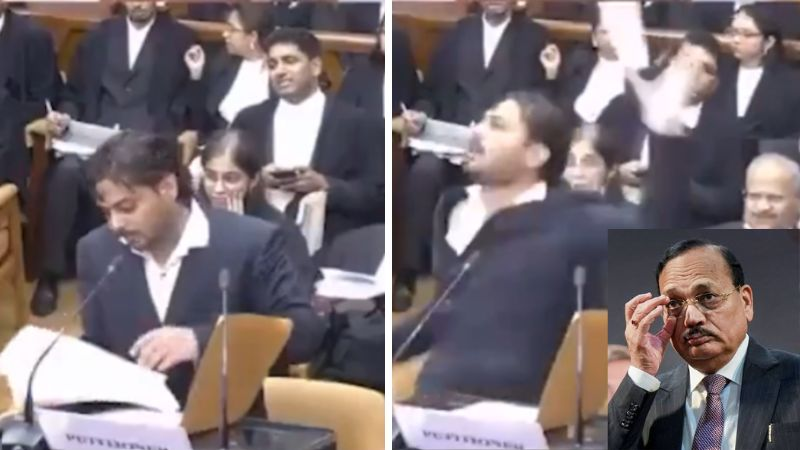 OpIndia_in's tweet photo. ‘ये दे देना माद**** को…’

SC में सुनवाई के दौरान CJI को गाली देकर पेपर फेंकने वाले पर नहीं चलेगा केस

https://t.co/mHLWoS2qVt

कोर्ट ने कहा- ‘हमें सहानुभूति है, वह परेशान है’ https://t.co/uJp6eI1VuU