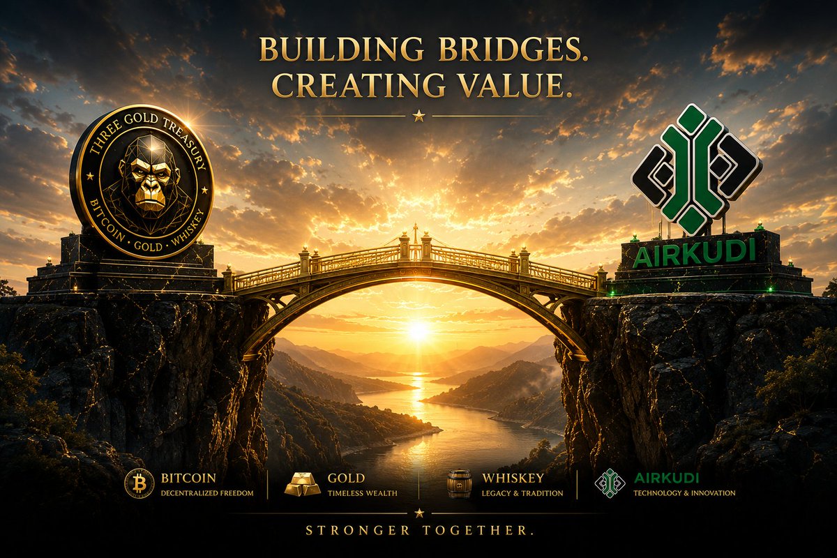 planetwhiskey's tweet photo. Every great journey begins with a bridge.

Today, we're excited to welcome Airkudi as a strategic partner.

Together, we're connecting innovation with real-world value.

Building stronger foundations.
Creating new opportunities.
Growing together.

Building Bridges. Creating Value.

🔗 https://t.co/MxzWcqvpfa
🔗 https://t.co/fSMoxx9pbG
🔗 https://t.co/CnWvSPNHYk
🔗 https://t.co/vFjgWWKjZa

$WHISKEY