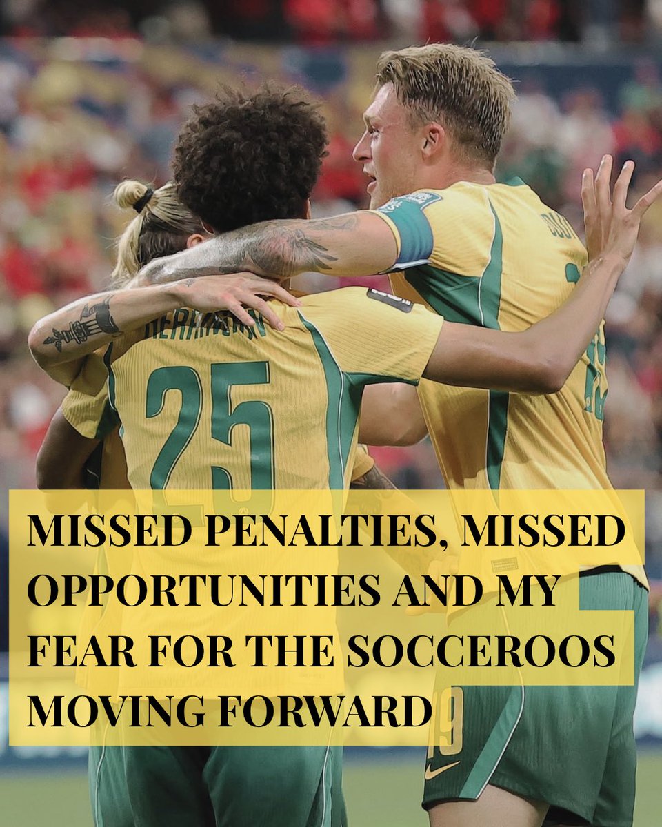 codyjojeda's tweet photo. The 2026 World Cup could be a sliding doors moment for the Socceroos. 

If the Egypt game taught us anything, it’s that we have a group of players with the potential to do something special on the world stage.  They can’t be hamstrung by the fear of losing. https://t.co/gM0EUZwTEW