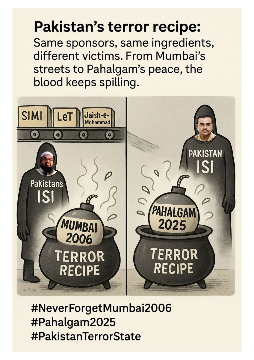 Gupta83036Kunal's tweet photo. Lashkar isn’t non-state. It’s Pakistan’s shadow army. Pakistan created LeT, empowered it, and continues to fund it to this day. #WorldPopulationDay
Merino #PakTerrorHub
#ISIBehindMumbaiBlasts #MumbaiBombing2006
#NeverForgetMumbai2006
#MumbaiTrainBlasts https://t.co/oVH1HPpvKw