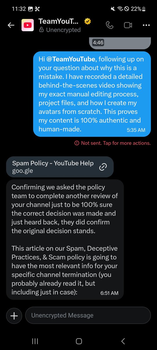 prettyvjzt's tweet photo. @Joe2ShiestyLit They say I Spam But I did not spam. I give them 100% prove that How I make my avators and edit my video. All videos originally created by me. I just fixing my channel for remonetization and this happen. This happen when I restore my channel the next day my channel got terminated. https://t.co/R8QH6wtfg3