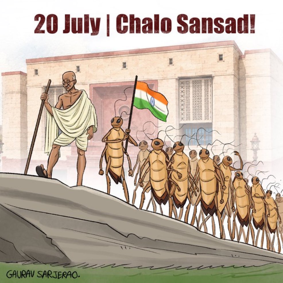 Cockroachisback's tweet photo. चलो संसद ! https://t.co/UN7gQ70sIm
