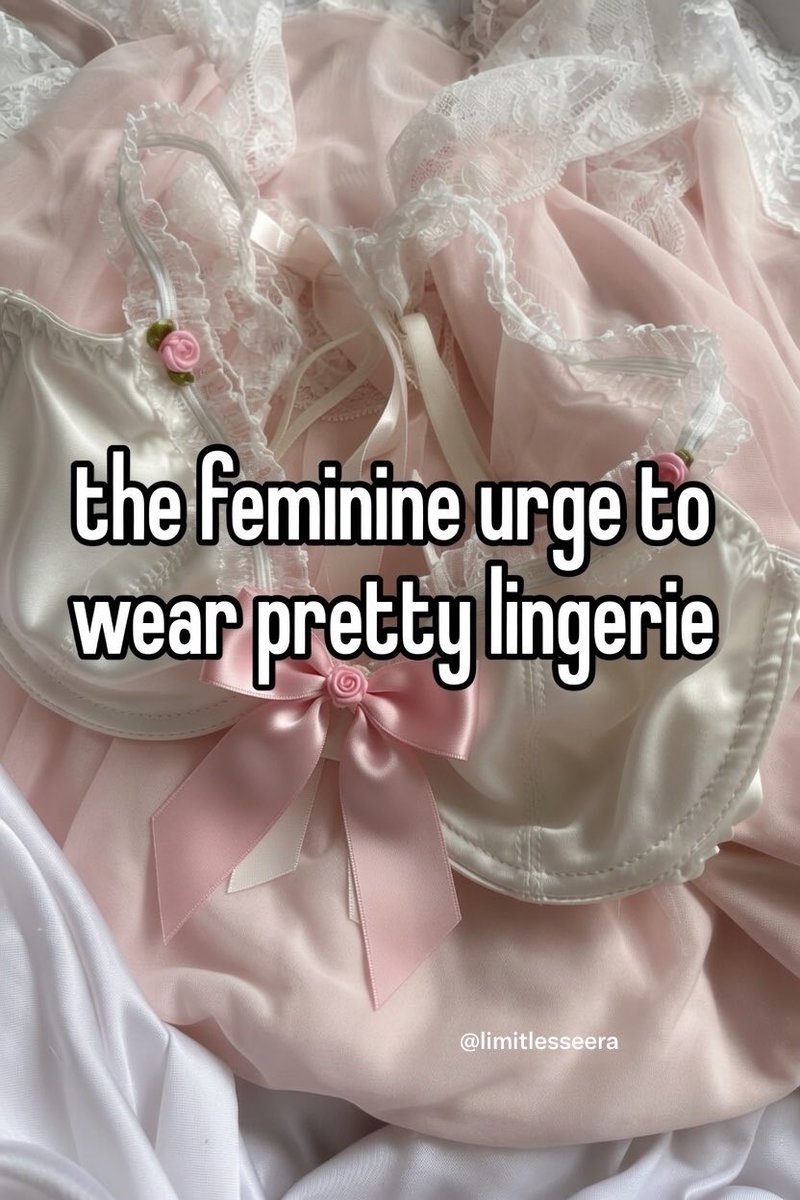 Devineheels6's tweet photo. That feminine urge to wear pretty lingerie just because I deserve it 😌💖 https://t.co/L0JUDkPqkL