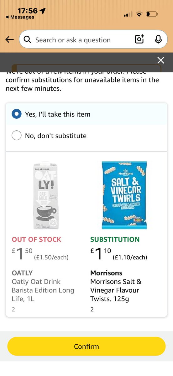 KerryBillson's tweet photo. @Morrisons I have to admit, I had my doubts about this substitution but turns out, I barely noticed a difference #substitution #england https://t.co/3mDZLrLCm3