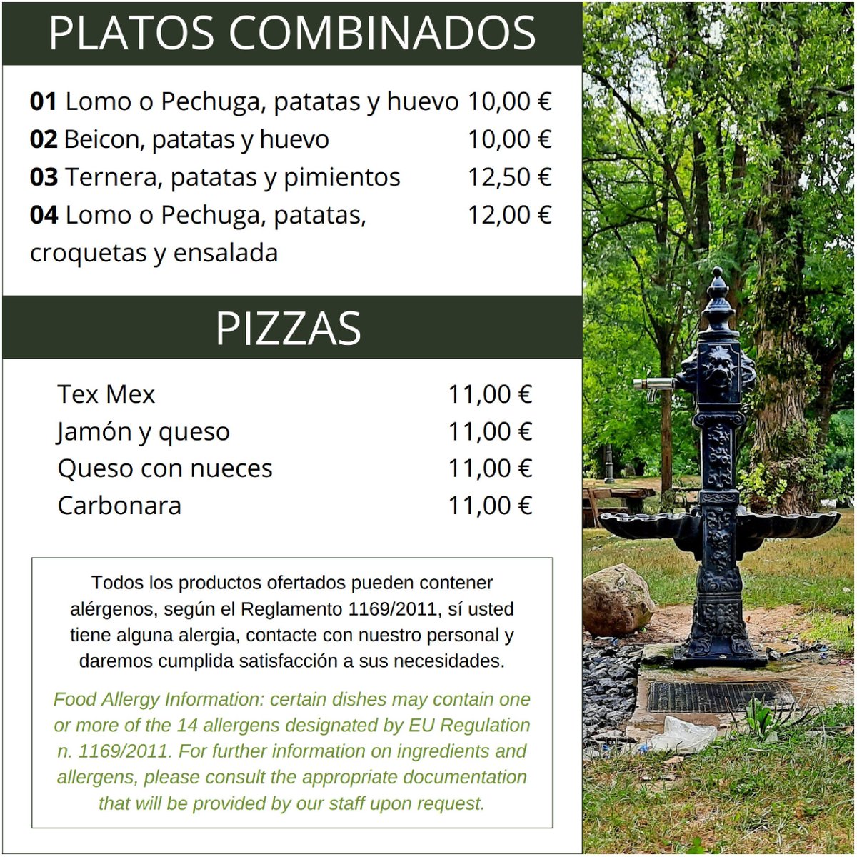 ElPuentedeVega's tweet photo. ✍ NUEVA CARTA
Orientada al verano. ☀️
#TenemosUnTesoro #Vegacorredor #Ramales #RamalesdelaVictoria
#Carta #Menúdeldía #Comidacasera #Cocina #Comidarica #AComer #ComidaTradicional #Menudeldia #ComerBien #AquiSeCome https://t.co/D0JRJoAApL
