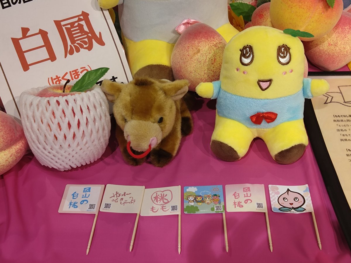 nanssyi's tweet photo. @funassyi 岡山の白桃贅沢美味しい

＃とっとり・おかやま新橋館 https://t.co/HLEvDrLvy5