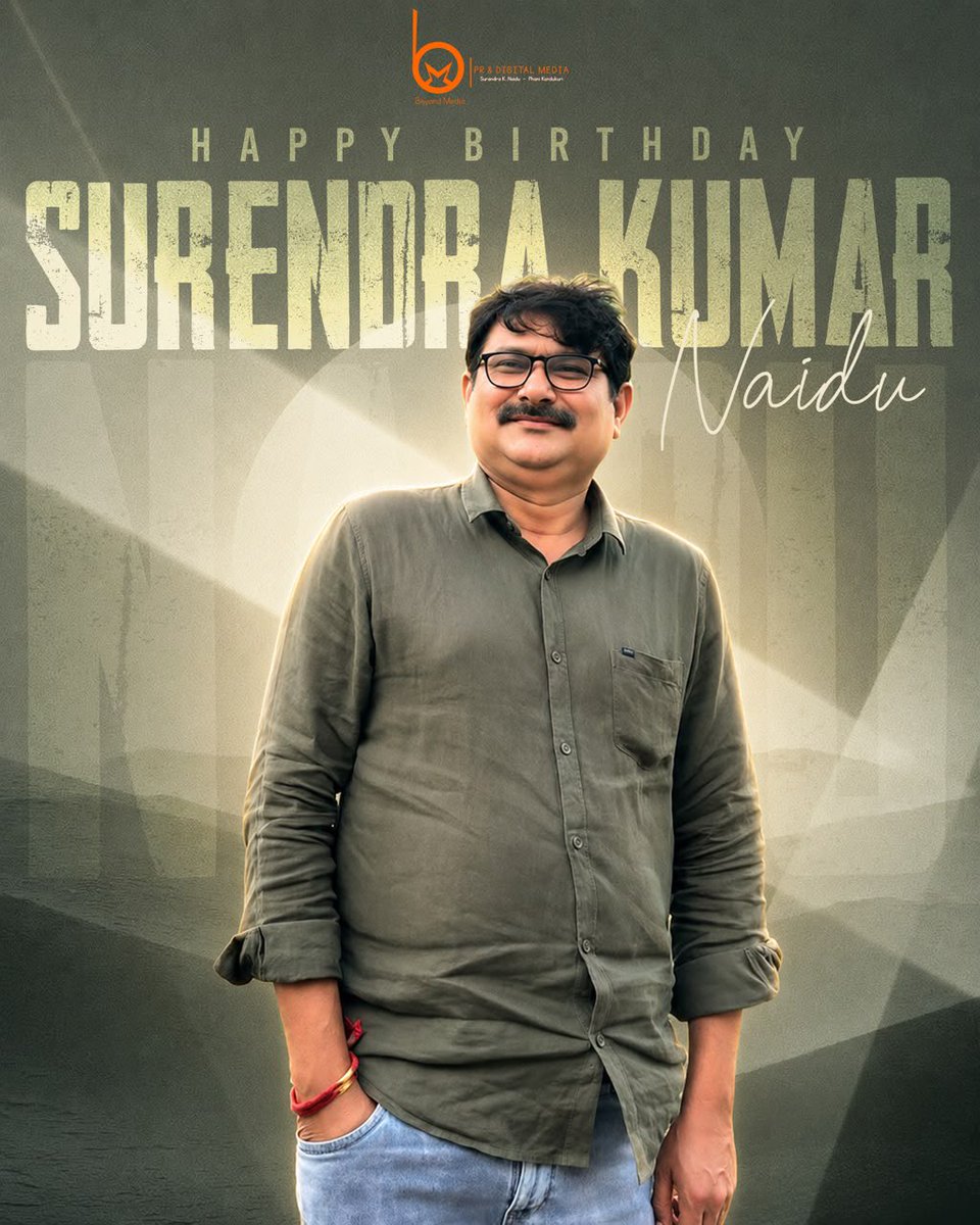 Gkcinemapro's tweet photo. Happy Birthday to a brilliant PRO and a valued leader, @Surendraknaidu. ❤️

Your hard work and professionalism are an inspiration to all. Wishing you a year filled with new milestones and great success! 🎂 #HBDSurendraNaidu
@beyondmediapres https://t.co/eFV2HhD5Fq