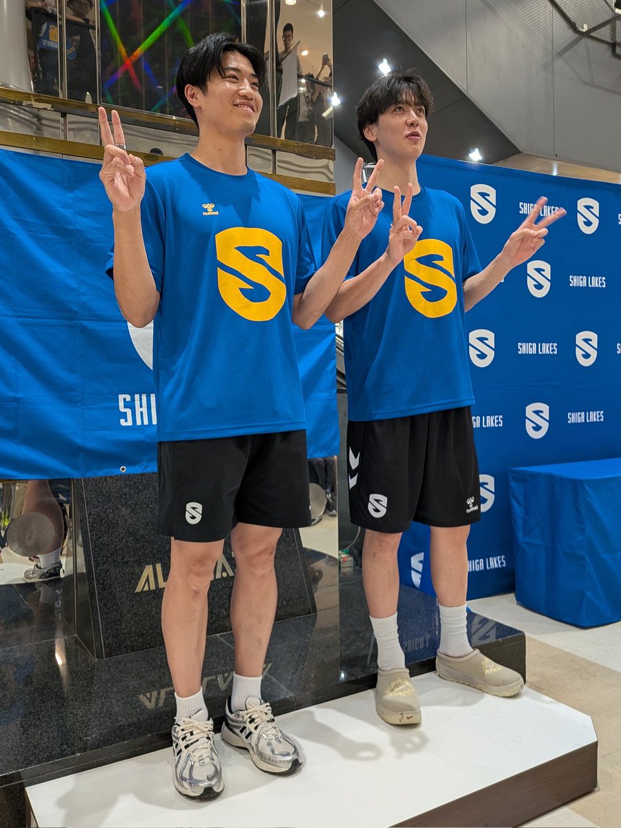 ツーショットはスマホで📷️✨️ 眼福眼福🤭 #滋賀レイクス #野本大智