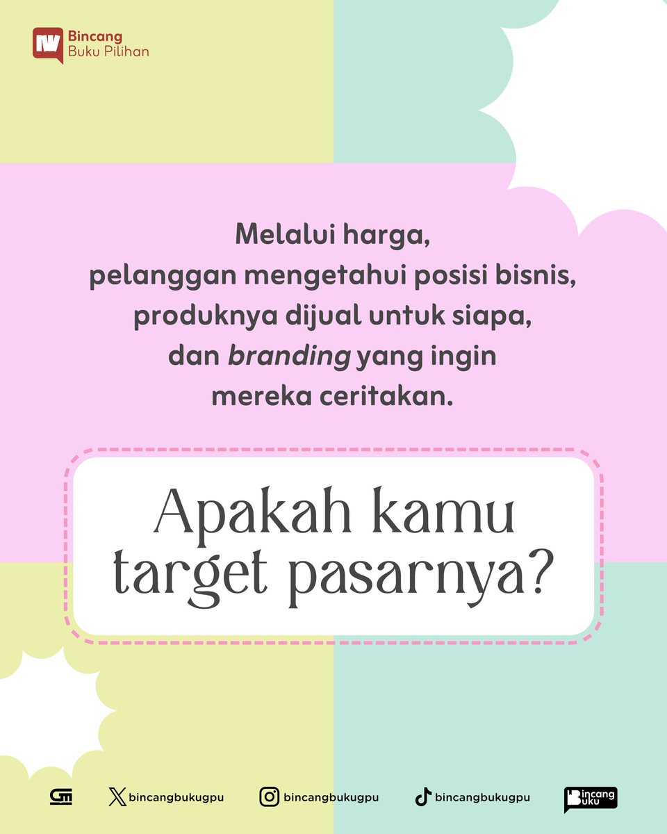 bincangbukugpu's tweet photo. Dalam THIS IS MARKETING, Seth Godin membagikan seni memosisikan diri sebagai brand, yang tak hanya menentukan konsumen sasaran, tetapi juga menentukan siapa yang bukan sasaran. π
β¨
#bincangbukugpu #bukugpu #nonfiksigpu #SethGodin #ThisIsMarketing https://t.co/aGlrNwVnRS