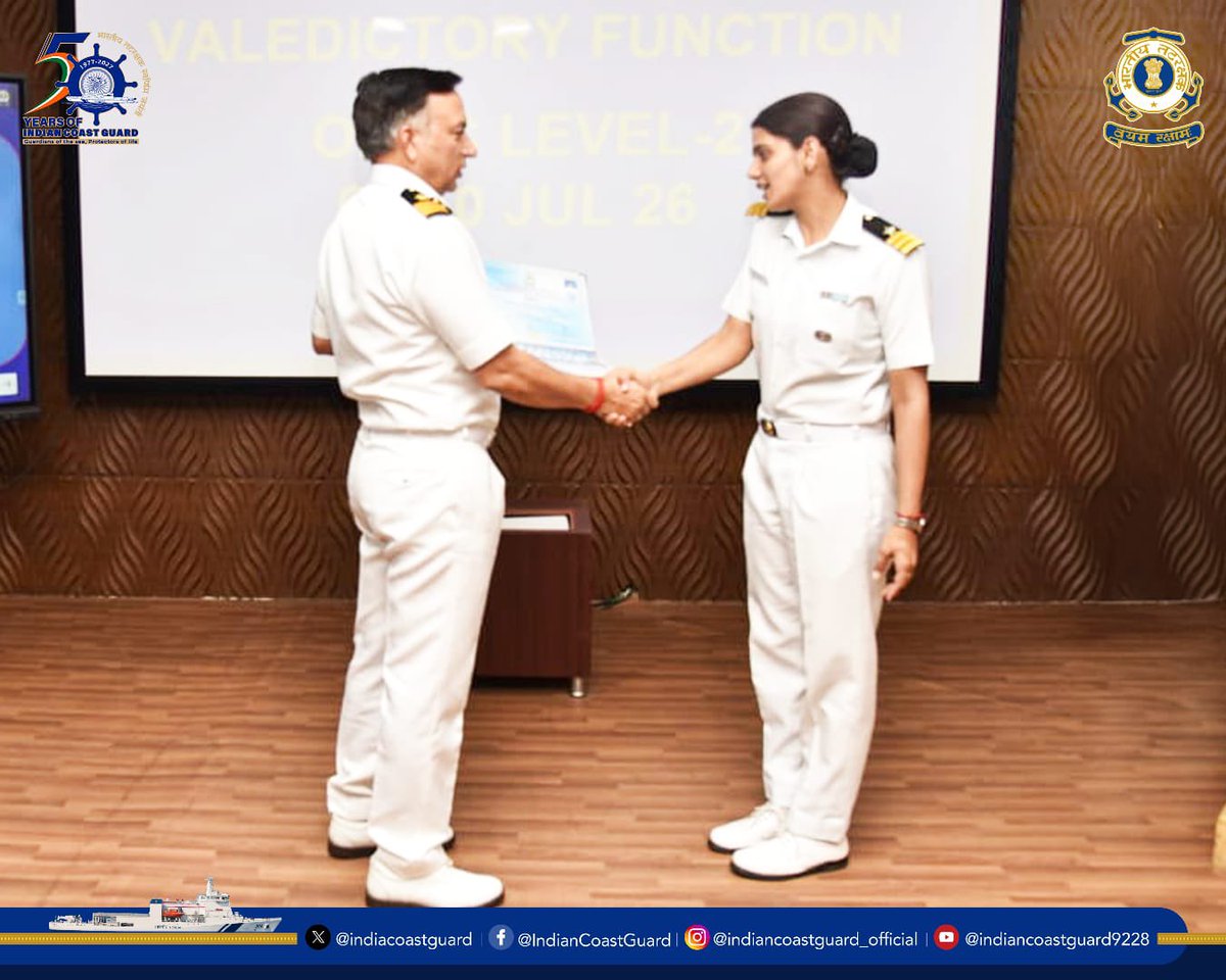 IndiaCoastGuard's tweet photo. @IndiaCoastGuard Pollution Response Team (East) conducted the #OPRC Level-2 Course in #Chennai from 06-10 July 2026.

23 personnel from #ICG, ports and oil handling agencies were trained to lead marine pollution response operations as On-Scene Commanders.

The training strengthens #ICG's commitment to protecting the marine environment through enhanced preparedness and seamless coordination.

#MarinePollution #MaritimeSafety #WeProtect