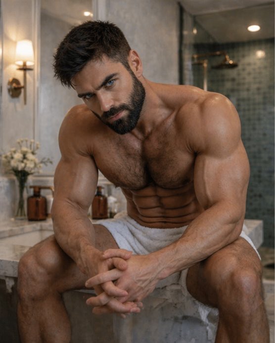 BerlinGuys's tweet photo. Viktor.
Some mornings don’t need words.
Just eye contact.
#gaymuscle #sexygay #morningvibes #beardedmen #berlinguys https://t.co/ACBjZu3Ur7