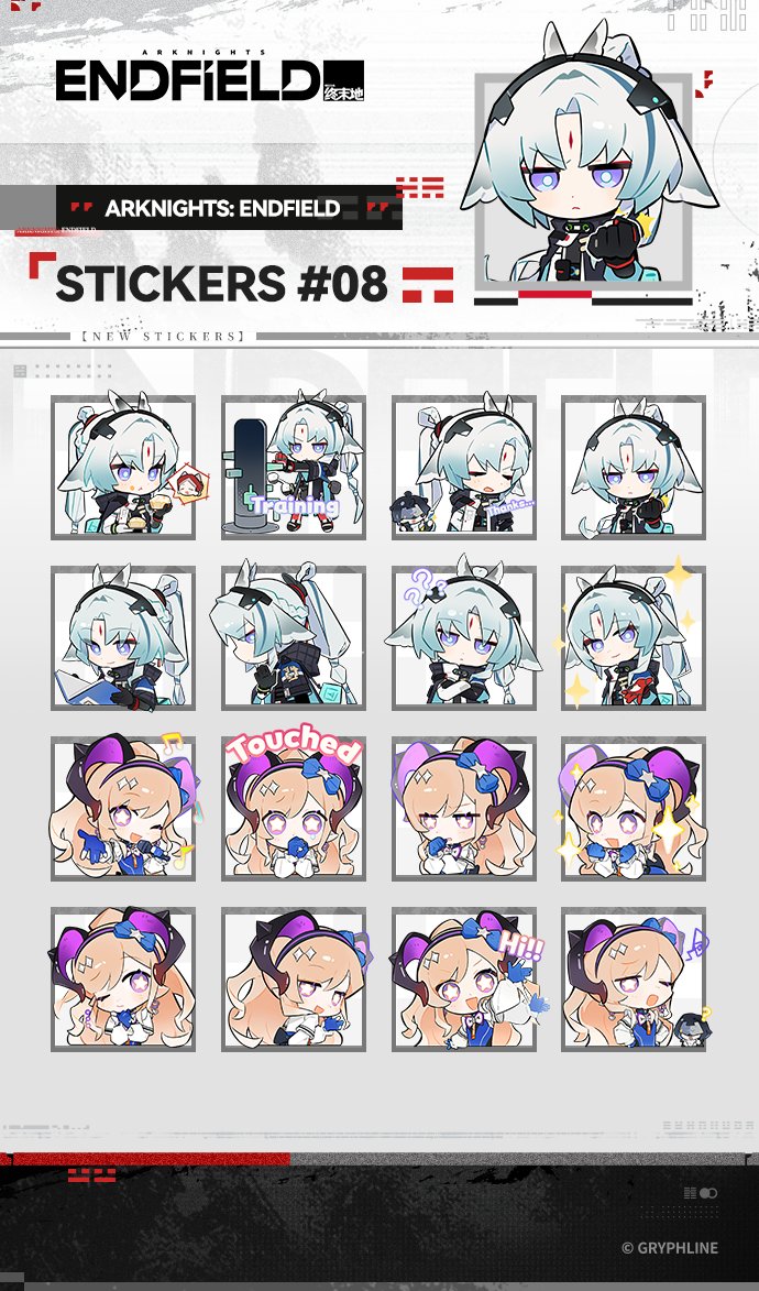AKEndfield's tweet photo. Dear Endministrators,

Arknights: Endfield Official Stickers#08 are OUT NOW!

Download the stickers here:
https://t.co/AGUbqDbanW

#ArknightsEndfield #Endfield #CompanionshipCelebration https://t.co/aLvLA1Unlw