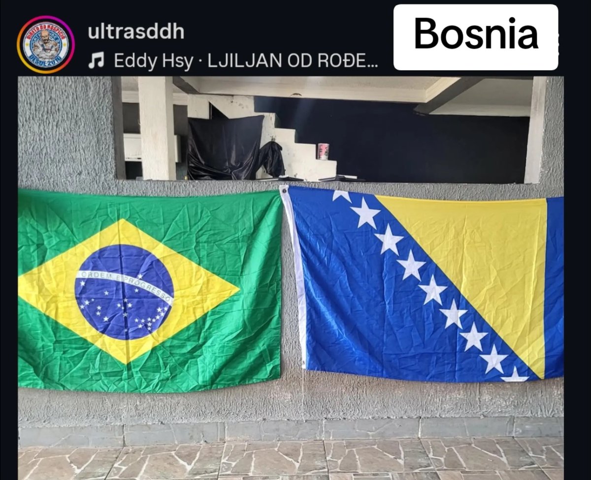 BhLive's tweet photo. Ultras Direto do Hospício, a fan group of the Brazilian club Esporte Clube Bahia from El Salvador posted on Instagram

"A FRIENDSHIP THAT CROSSES BOUNDARIES

Our story with Bosnia started back in 2014 during the World Cup in Brazil. What started as a meeting of fans from different countries turned into a true friendship built on respect, loyalty and passion for football.
Over the years, distance has never succeeded in weakening this bond.We have remained united by the same values, a culture of tribunes and a sense of brotherhood that transcends languages, flags and continents.

Today we celebrate once again this special connection between Bahia and Bosnia, a friendship that has only strengthened with time and that will live on for many future generations.

Friends forever.

Bahia, Brazil 🇧🇷 Bosnia and Herzegovina 🇧🇦 
Since 2014, we have been united by friendship and passion born in the stands.”