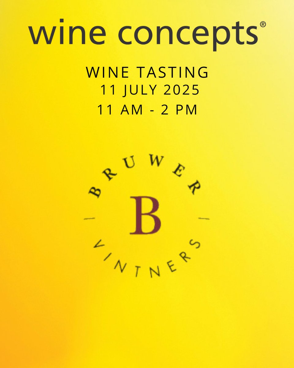 wineconceptsSA's tweet photo. Bruwer Vintners tasting today! Bruwer Vintners are on promotion for the month of July. Try, Buy and stand a chance to wine a 3 pack of wine and a tasting experience for 4 people at Bruwer Vintners.

#wine #lovewine #wineconceptsnewlands #winetasting https://t.co/ooNDtQwTy5