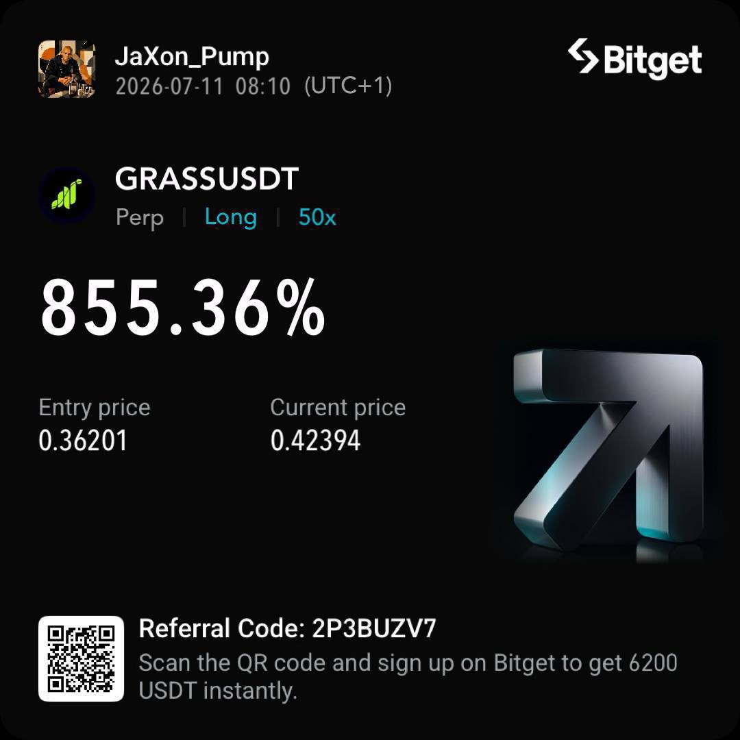 JaXonpump's tweet photo. OUR VIP RESULTS SPEAKS FOR US 🍑

A QUICK REVIEW OF #GRASS (+855%)👀

Consistent profit, accurate daily signals and proven strategy 

Ready to level up your trading ?

Contact https://t.co/rBin1QxaiA To join our telegram channel 

#crypto #viral #trading #signals https://t.co/12jLn4Hafn