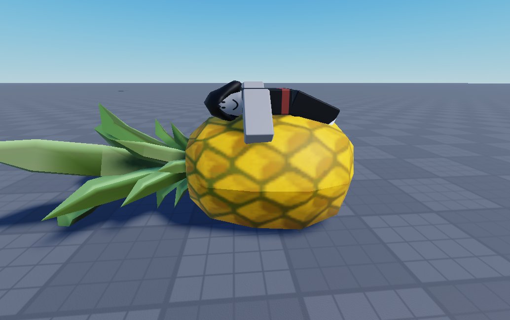 EnlockHere's tweet photo. He always find ways to surprise like where did he get this giant pineapple from? https://t.co/X9KJPfbXIm
