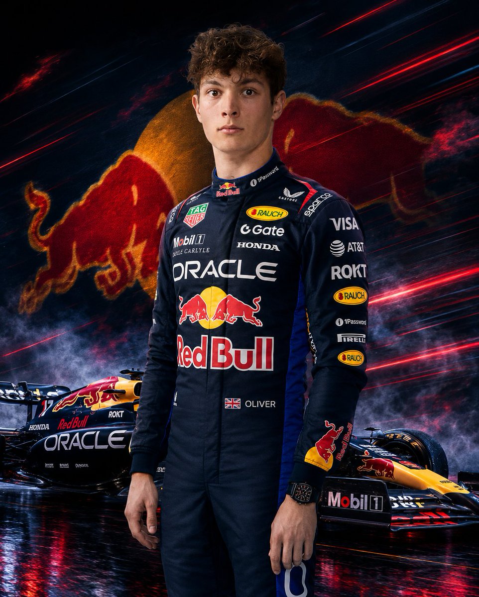 FormulaDirecta's tweet photo. 🚨 Red Bull sigue muy de cerca a OLIVER BEARMAN como posible sustituto de Max Verstappen en Red Bull

👉 David Croft: "Sé que Red Bull está siguiendo muy de cerca a Ollie Bearman".

👉 Martin Brundle: "Ollie verá que Leclerc ha renovado con Ferrari, y parece que Hamilton se quedará por aquí bastantes años".

👉 "Su camino hacia el equipo oficial de Ferrari ha quedado truncado".

[@SkySportsF1 / @Planet_F1]

#F1
