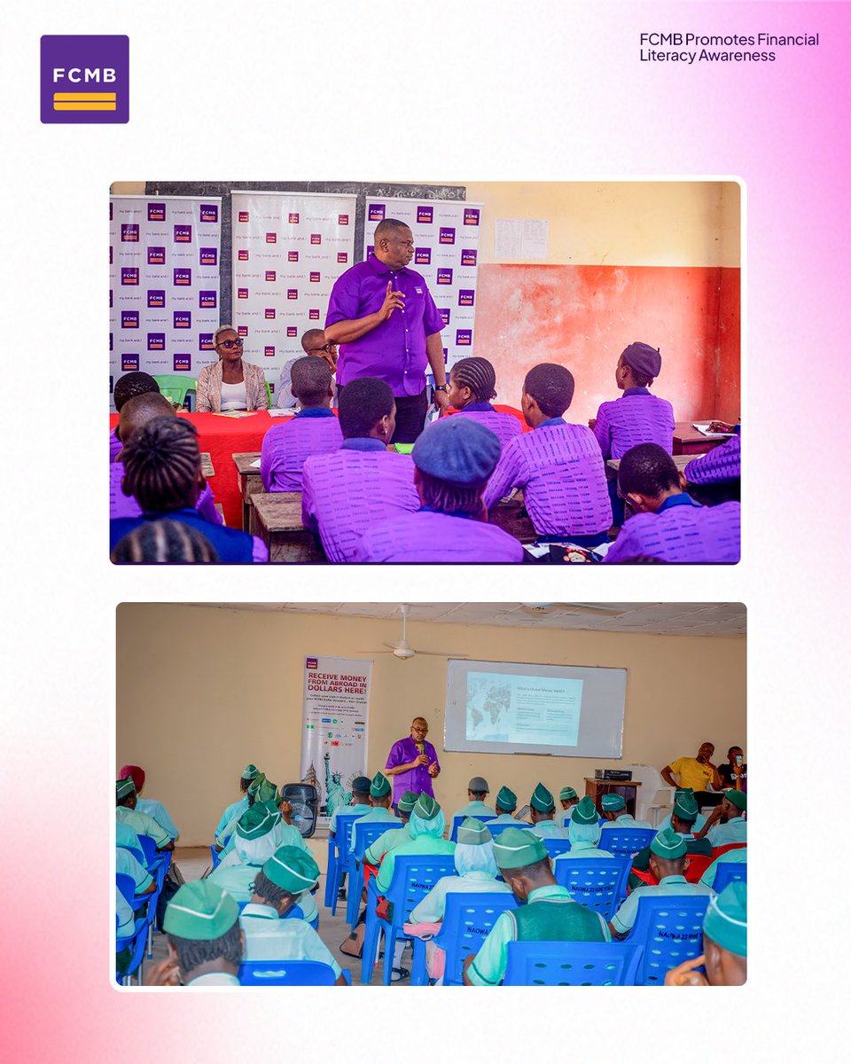 MyFCMB's tweet photo. Financial literacy shouldn't be a privilege; it should be a foundation.
We took the conversation directly into classrooms across Nigeria, equipping students with the knowledge to make smarter financial decisions early.
Scroll through for a look at the initiative.
#FCMB #FinancialLiteracyAwareness