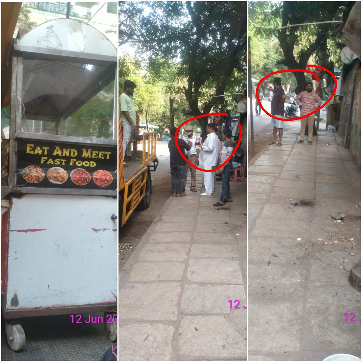 Laksh67113's tweet photo. @Dc10bG @shotr_saifabad 
@GHMCOnline @GHMConlinehyd  

📍Eat &amp; Meet Fast Food, Anand Nagar Colony, Khairatabad

Despite multiple enforcement drives,Encroachment returns due to lack of strict action.its a school zone and Peak traffic &amp; accident prone area.Install No Vending Zone🙏 https://t.co/3JebjqB4y6
