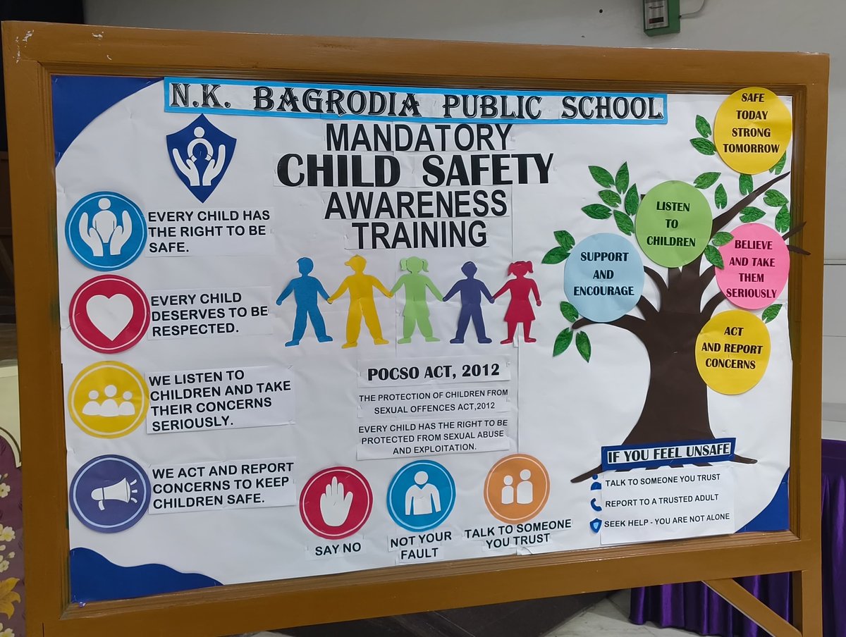 Dir_Education's tweet photo. One-Day Child Safety Awareness Training successfully held on 10 July 2026 at N.K. Bagrodia Public School, Dwarka!

Representatives from 121 private schools participated. Focused on POCSO Act, child protection &amp; cyber safety.

Committed to safer schools in Delhi!
#ChildSafetyFirst https://t.co/xhMglmDdNH