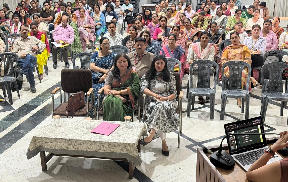 Dir_Education's tweet photo. One-Day Child Safety Awareness Training successfully held on 10 July 2026 at N.K. Bagrodia Public School, Dwarka!

Representatives from 121 private schools participated. Focused on POCSO Act, child protection &amp; cyber safety.

Committed to safer schools in Delhi!
#ChildSafetyFirst https://t.co/xhMglmDdNH