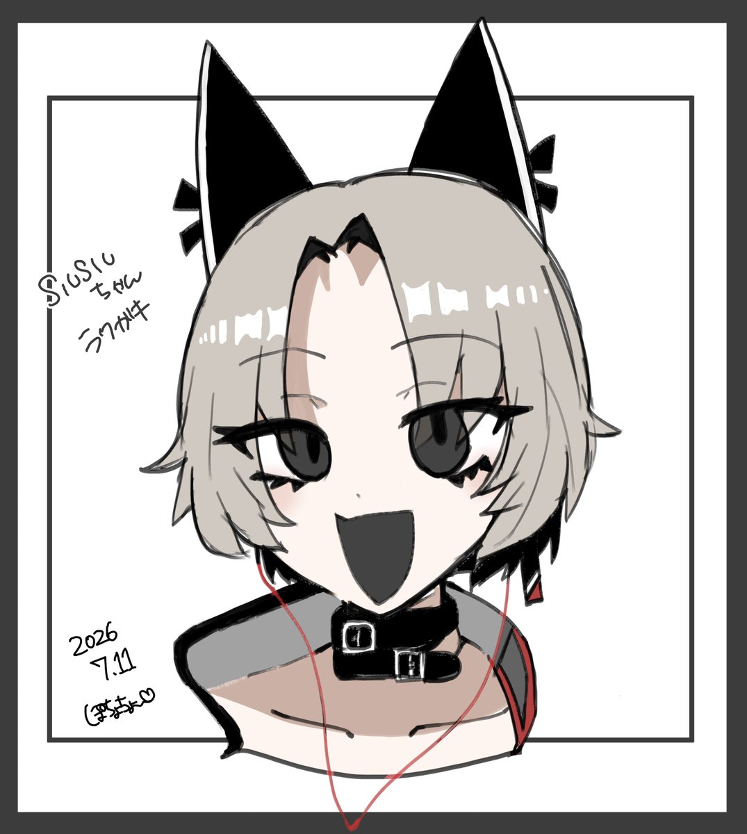 potyo_tyo_'s tweet photo. SIUSIUちゃん可愛すぎてラクガキしてしまいましたね… https://t.co/UkCAaEsZvR